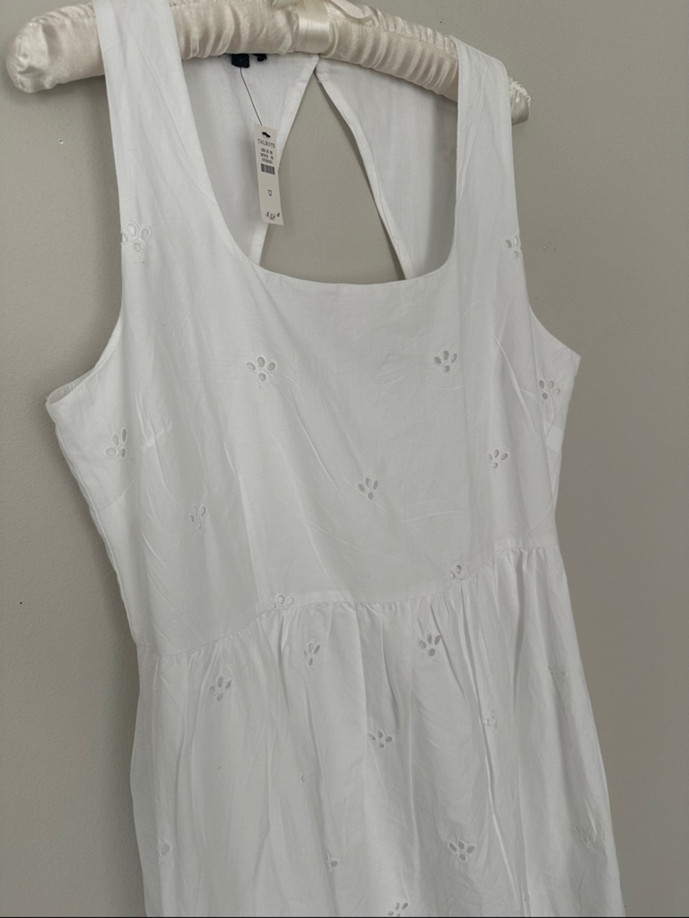 NWT Stunning Talbots White Eyelet Midi Dress - Picture 8 of 16